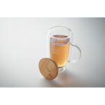 Doppelwandiger Glasbecher 450ml, Detailaufnahme des Materials