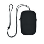 Crossbody-Reisetasche RPET Schwarz, Rückansicht