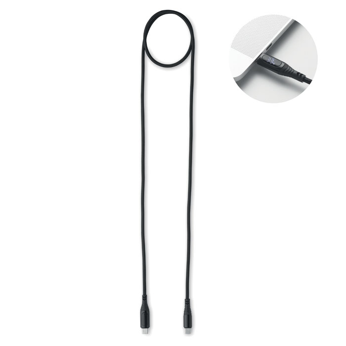 100W Ladekabel Typ-C als Werbeartikel mit Logodruck
