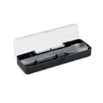 Besteck-Set Edelstahl Schwarz, Seitenansicht