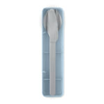 Besteck-Set Edelstahl Blau, Rückansicht