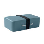 Lunchbox PP 750 ml Blau mit markiertem Druckbereich für Ihr Logo