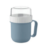 Müslibecher 450 ml Blau als Werbeartikel mit Logodruck