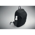 15" Laptop-Rucksack PU Schwarz von oben