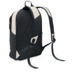 15" Laptop-Rucksack PU Weiß, Rückansicht