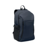 15" Laptop-Rucksack PU Blau als Werbeartikel mit Logodruck