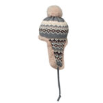 Gestrickte Ohrenmütze – Nahaufnahme