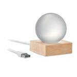 LED-Glaskugel – Vorderansicht