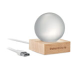 LED-Glaskugel – Seitenansicht