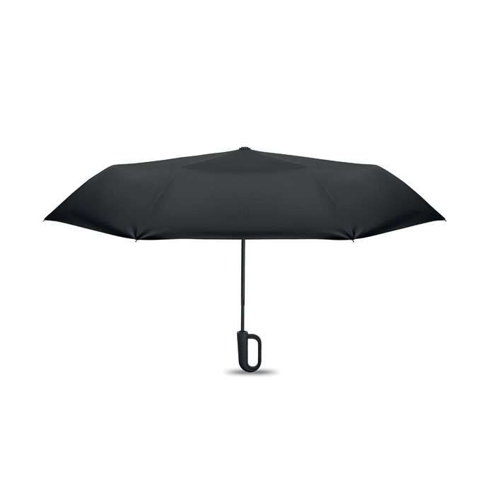 Windproof Regenschirm 21" Schwarz als Werbeartikel mit Logodruck