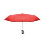 Windproof Regenschirm 21" Rot mit markiertem Druckbereich für Ihr Logo