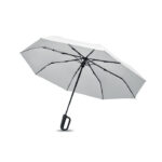 Windproof Regenschirm 21" Weiß, Rückansicht