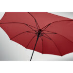 Windproof Regenschirm 23" Rot, Seitenansicht