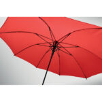 Windproof Regenschirm 23" Rot, Seitenansicht
