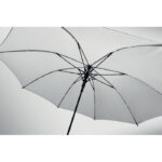 Windproof Regenschirm 23" Weiß, Seitenansicht