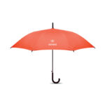 Windproof Regenschirm 23" Orange mit markiertem Druckbereich für Ihr Logo