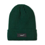 3M-Beanie mit Bündchen Gruen mit markiertem Druckbereich für Ihr Logo