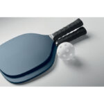 Pickleball-Ballspiel Blau, Detailaufnahme des Materials