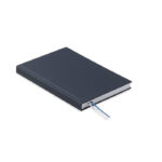 DIN A5 Notizbuch rec. Material Blau als Werbeartikel mit Logodruck