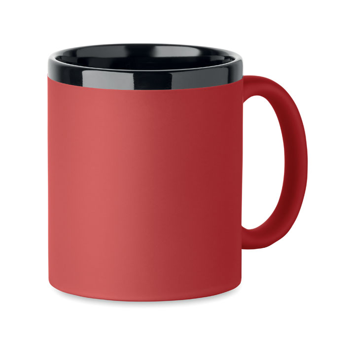 Keramikbecher für Laser 300 ml Rot Keramikbecher für Laser 300 ml Rot als Werbeartikel mit Logodruck