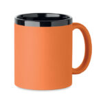 Keramikbecher für Laser 300 ml Orange als Werbeartikel mit Logodruck