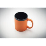 Keramikbecher für Laser 300 ml Orange, Detailaufnahme des Materials