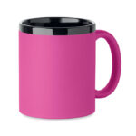 Keramikbecher für Laser 300 ml Rosa als Werbeartikel mit Logodruck