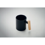Keramikbecher 320 ml Schwarz, Detailaufnahme des Materials