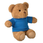 Teddybär mit T-Shirt 23cm Blau als Werbeartikel mit Logodruck