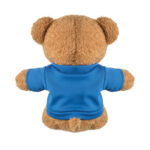 Teddybär mit T-Shirt 23cm Blau, Seitenansicht