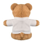 Teddybär mit T-Shirt 23cm Weiß, Seitenansicht