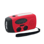 AM/FM Radio mit Taschenlampe MO2746- Rot als Werbeartikel mit Logodruck