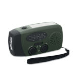 AM/FM Radio mit Taschenlampe MO2746- Gruen als Werbeartikel mit Logodruck