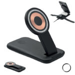 3in1 kabellose Ladestation 15W als Werbeartikel mit Logodruck