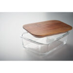 Lunchbox Glas 800ml Weiß, Detailaufnahme des Materials