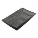 Gästehandtuch Baumwolle Grau, Detailaufnahme des Materials