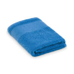 Handtuch Baumwolle Blau als Werbeartikel mit Logodruck