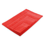 Badetuch Baumwolle Rot, Detailaufnahme des Materials