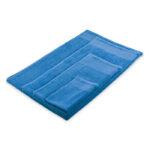 Badetuch Baumwolle Blau, Detailaufnahme des Materials