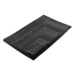 Badetuch aus Baumwolle Schwarz, Detailaufnahme des Materials