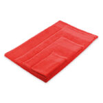 Badetuch aus Baumwolle Rot, Detailaufnahme des Materials
