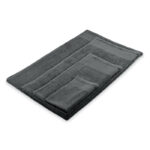 Badetuch aus Baumwolle Grau, Detailaufnahme des Materials