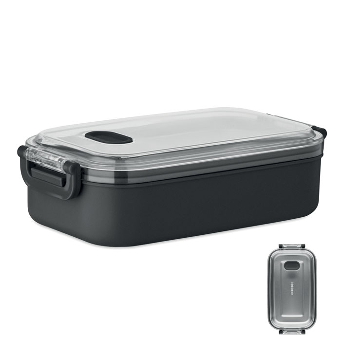 Lunchbox PP 750ml Schwarz Lunchbox PP 750ml Schwarz als Werbeartikel mit Logodruck