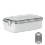 Lunchbox PP 750ml Weiß als Werbeartikel mit Logodruck