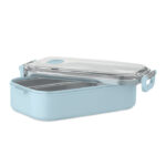 Lunchbox PP 750ml Blau, Rückansicht