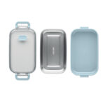 Lunchbox PP 750ml Blau, geöffnet dargestellt