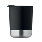 PP Becher 300ml Schwarz, Detailaufnahme des Materials