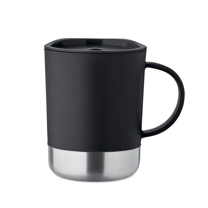 PP Becher 300ml Schwarz als Werbeartikel mit Logodruck