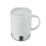 PP Becher 300ml Weiß, Rückansicht