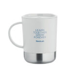 PP Becher 300ml Weiß mit markiertem Druckbereich für Ihr Logo